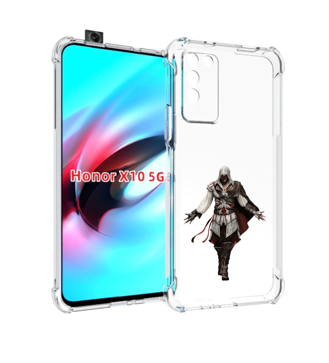 

Чехол MyPads Assassin's-Creed мужской для Honor X10, Прозрачный, Tocco