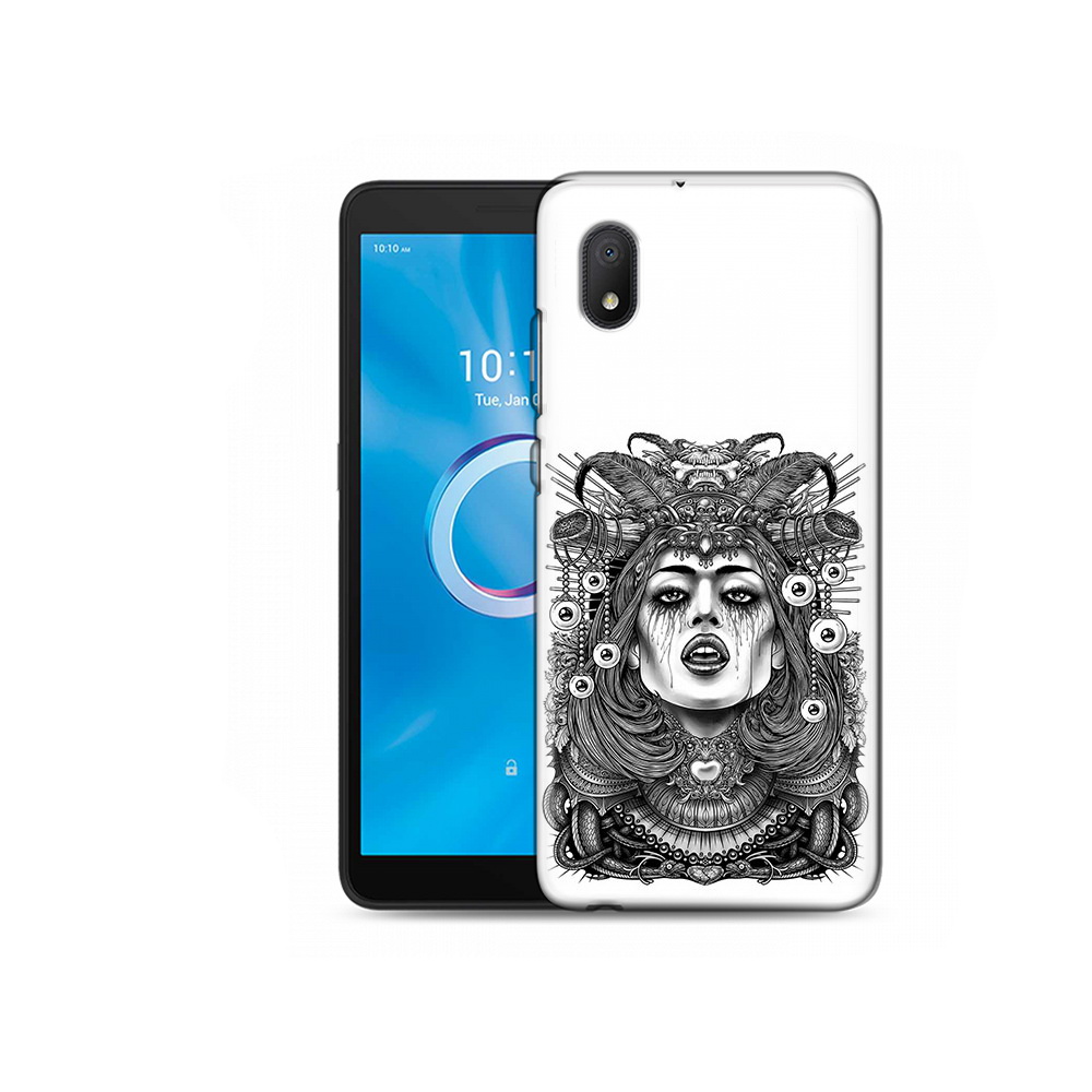 

Чехол MyPads Tocco для Alcatel 1B 5002H портрет девушки черно белый (PT227135.663.551), Tocco