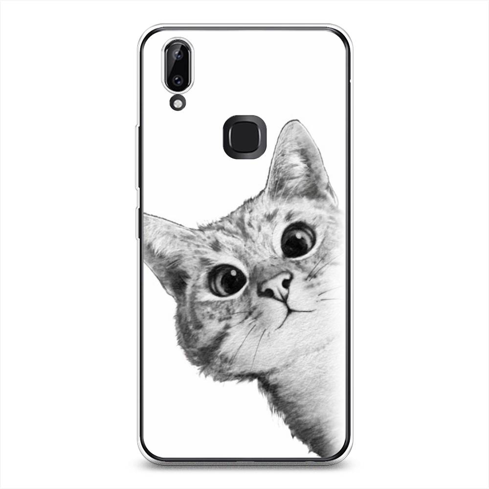 

Чехол Awog на Vivo Y85/V9 "Кот рисунок черно-белый", Разноцветный, 260350-1