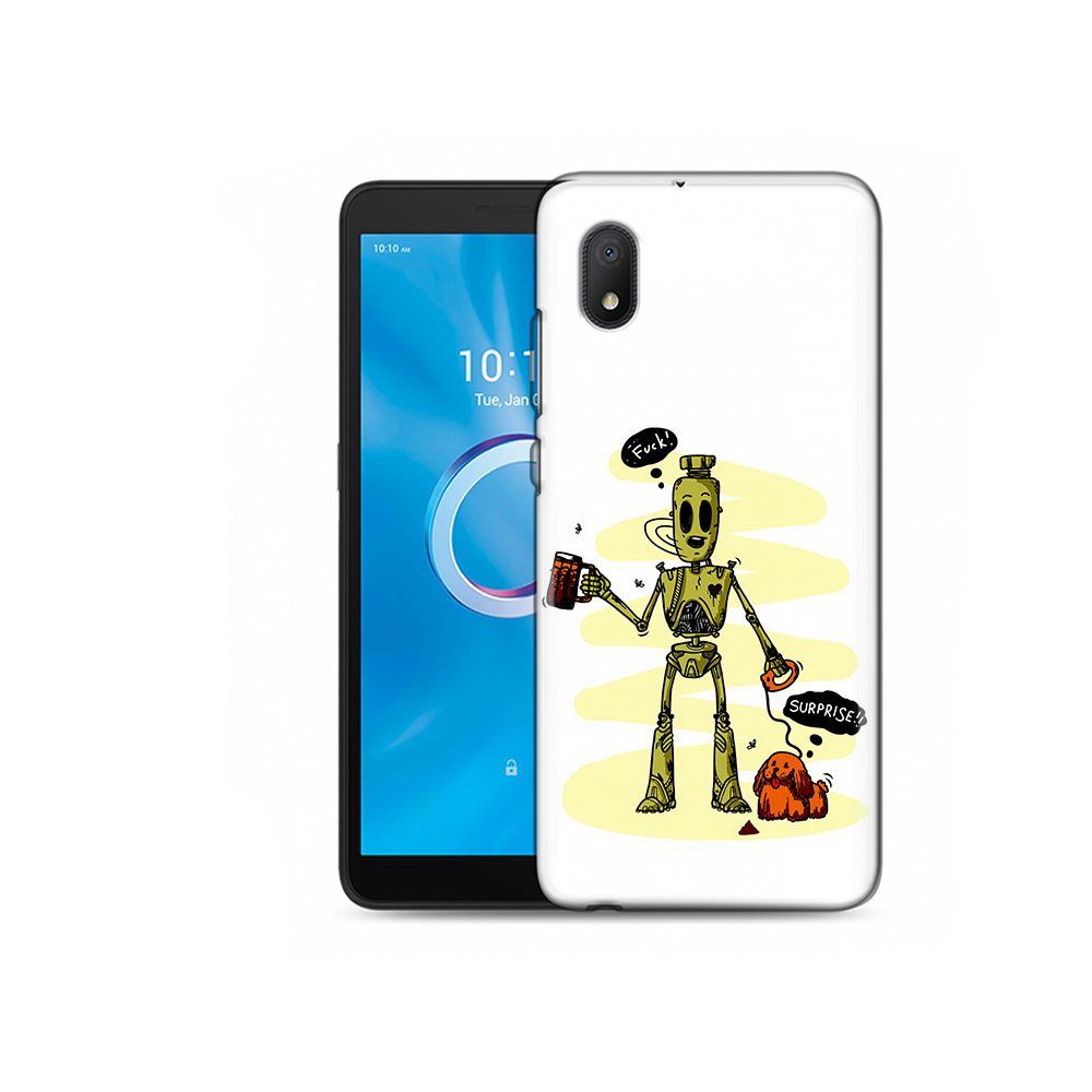 

Чехол MyPads Tocco для Alcatel 1B 5002H прикольный робот (PT227135.663.557), Tocco