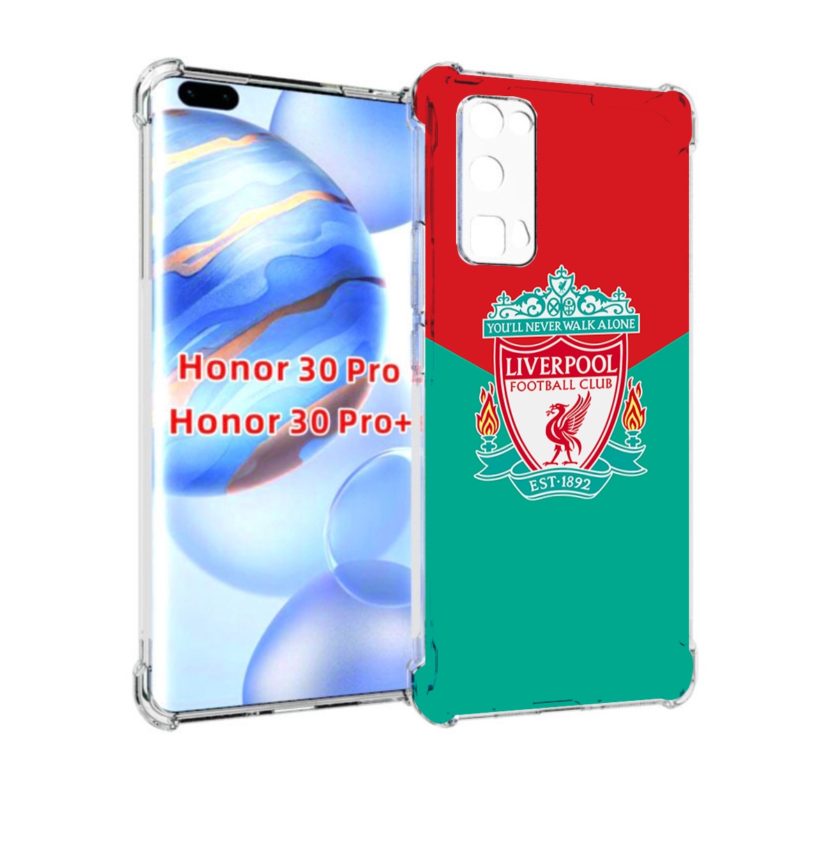 

Чехол бампер MyPads Ливерпуль мужской для Honor 30 Pro Honor, Прозрачный, Tocco
