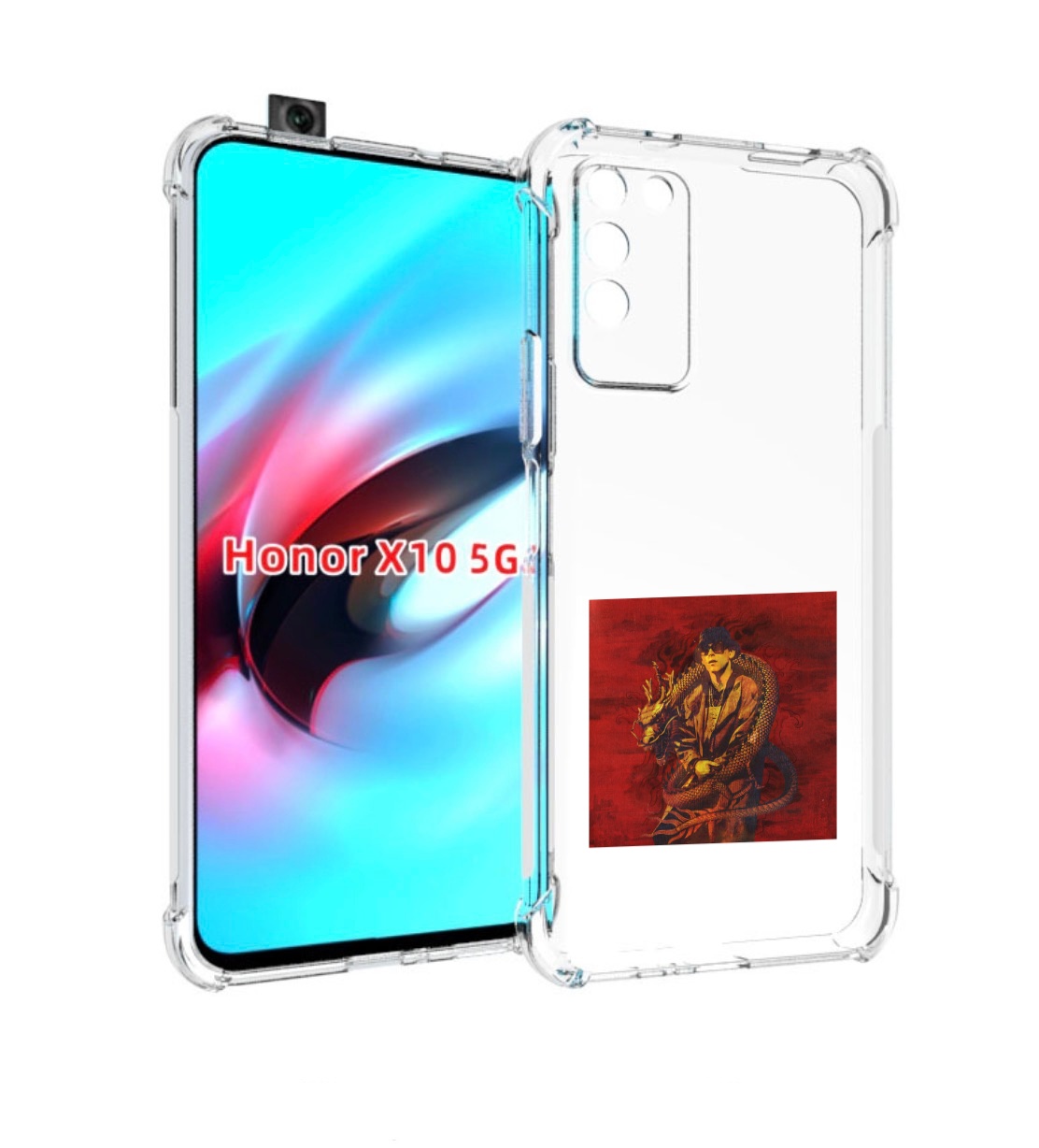 

Чехол MyPads Dragonborn Big Baby Tape для Honor X10, Прозрачный, Tocco