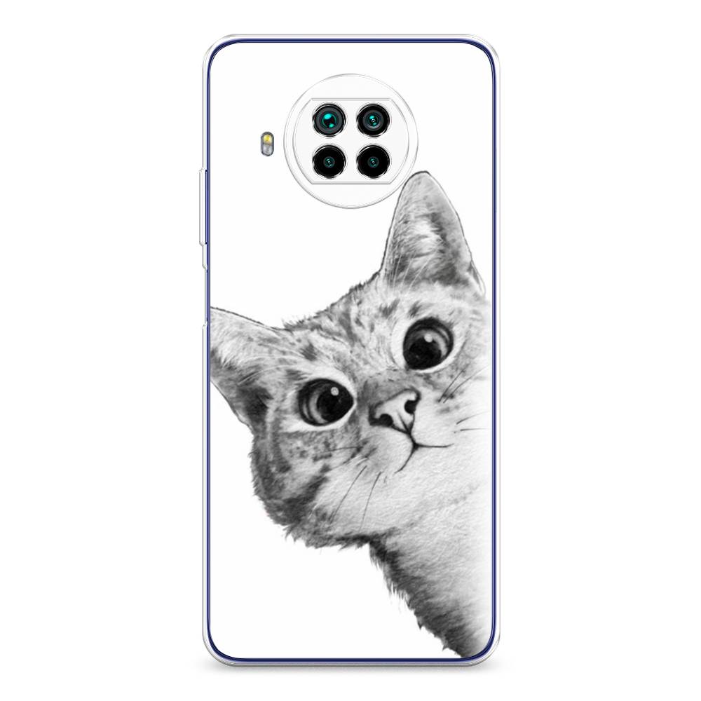 

Чехол Awog на Xiaomi Mi 10T Lite "Кот рисунок черно-белый", Разноцветный, 39150-1