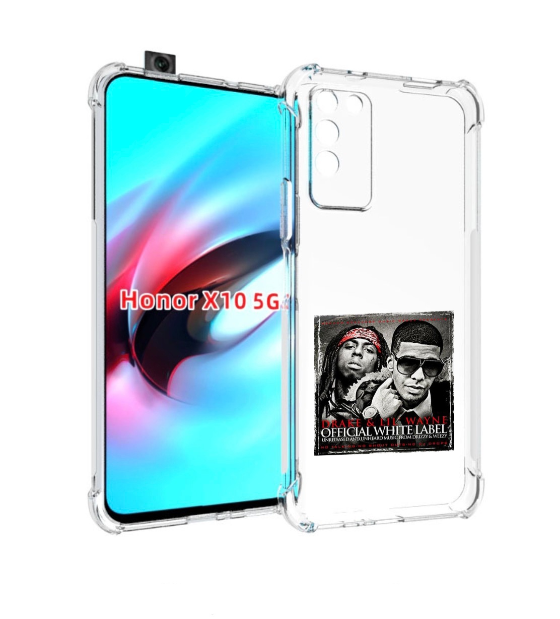 

Чехол MyPads Drake - Official White Label для Honor X10, Прозрачный, Tocco
