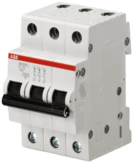 фото Abb sh203l автоматический выключатель 3p 20a (b)