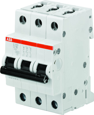 фото Abb s203 автоматический выключатель 3p 6a (d) 6ka