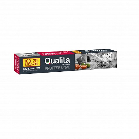 

Пленка пищевая QUALITA 100+20м, Прозрачный
