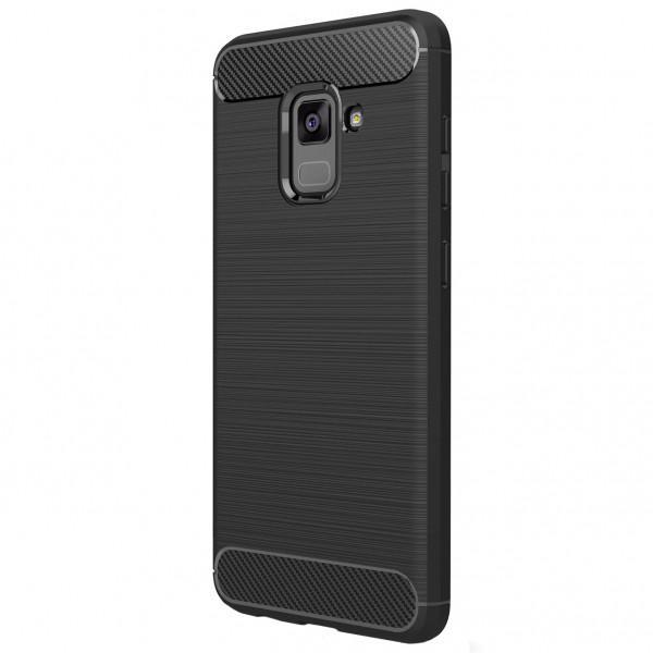 фото Tpu чехол slim series для samsung a730 galaxy a8+ (2018) (черный) epik