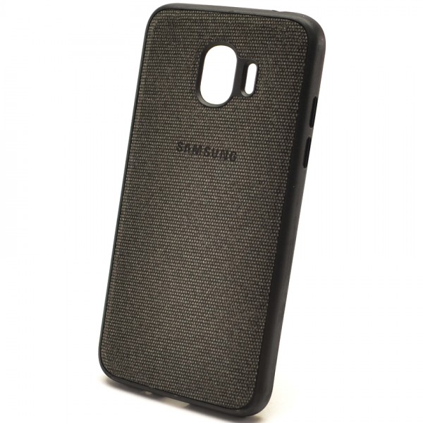 фото Чехол silicone case (aaa) jeans series для samsung j250f galaxy j2 pro (2018) (черный) epik