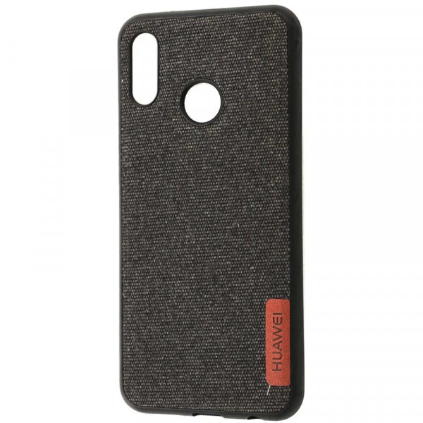 фото Tpu чехол label case textile для huawei p20 lite (черный) epik