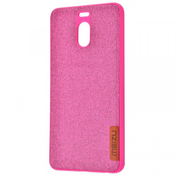 фото Tpu чехол label case textile для meizu m6 note (розовый) epik