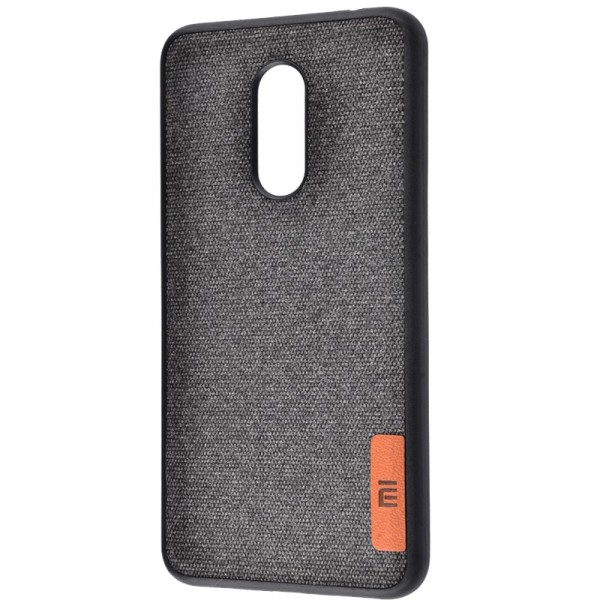 фото Tpu чехол label case textile для xiaomi redmi 5 plus / redmi note 5 (sc) (черный) epik