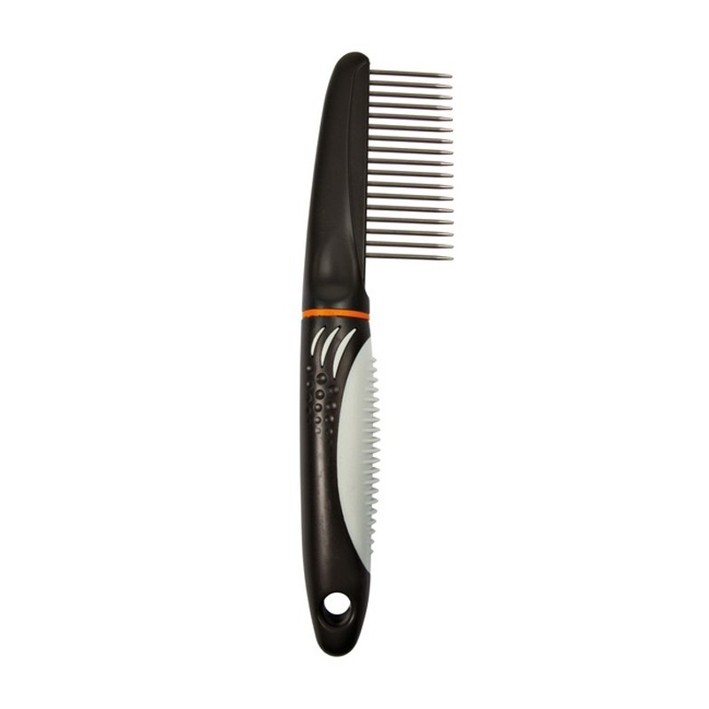 фото Расческа для животных trixie comb, с редким длинным зубом, пластиковая ручка, 22см
