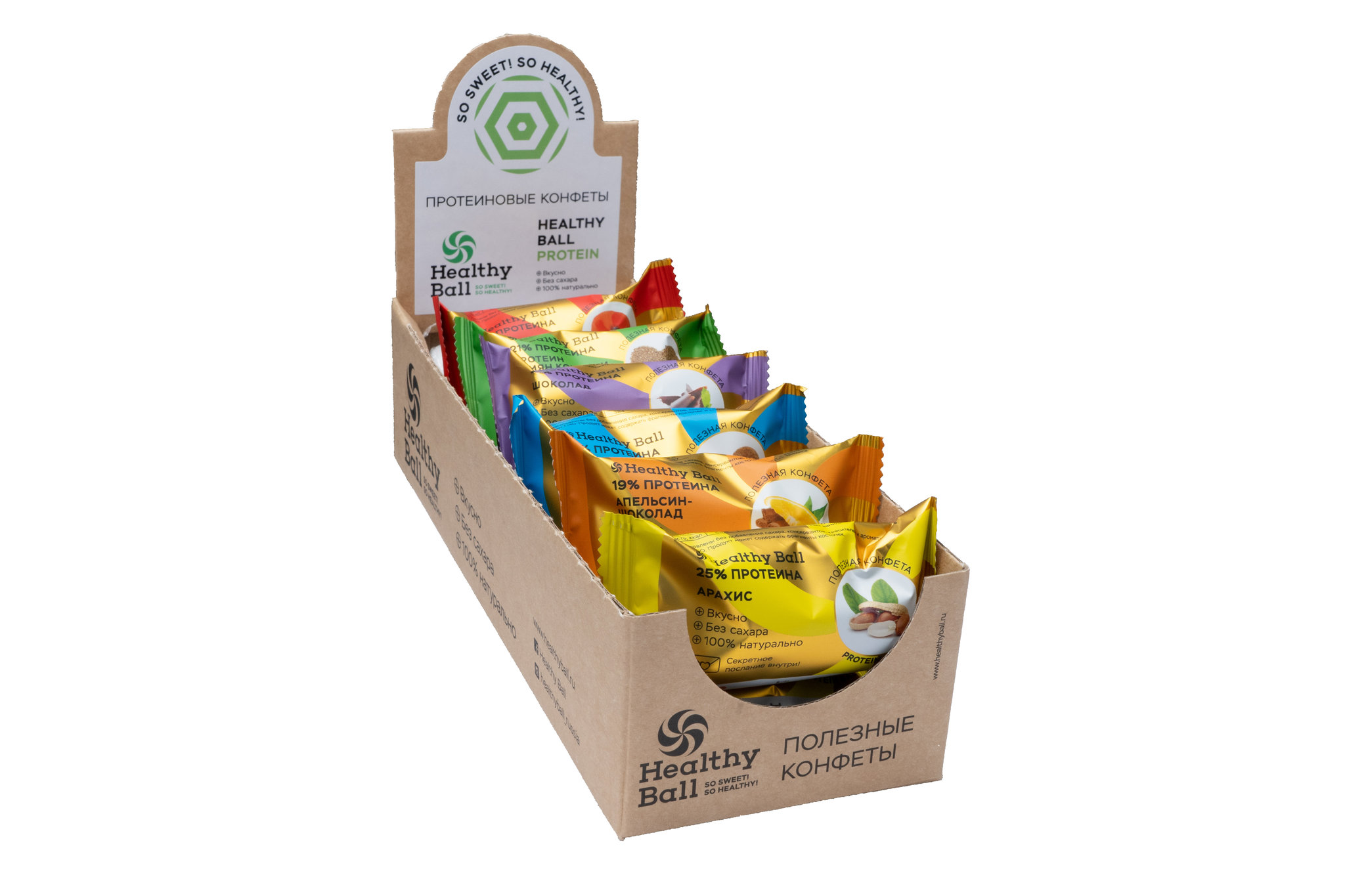 

Jump Конфеты орехово-фруктовые Jump Premium Protein 28 г, 12 шт, вкус: ассорти