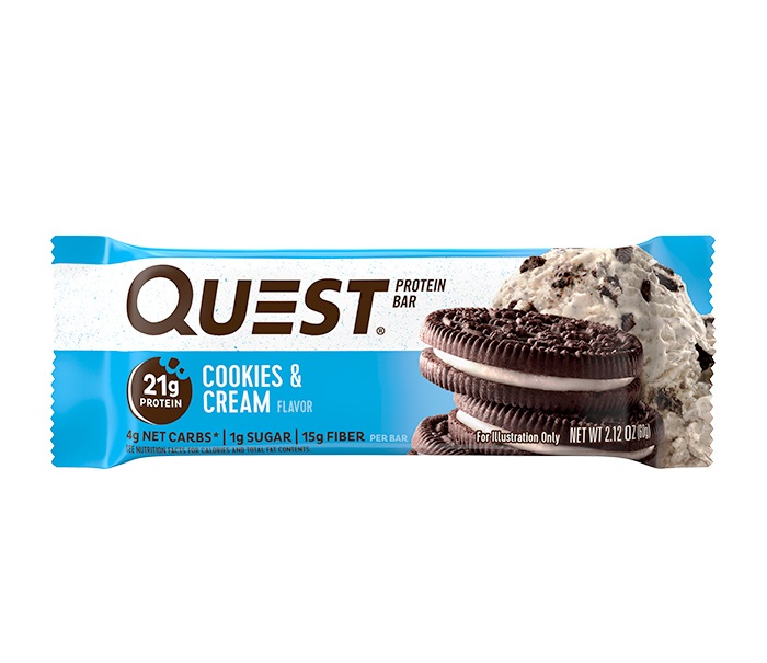фото Quest nutrition батончики quest bar 60 г, 1 шт, вкус: печенье-крем