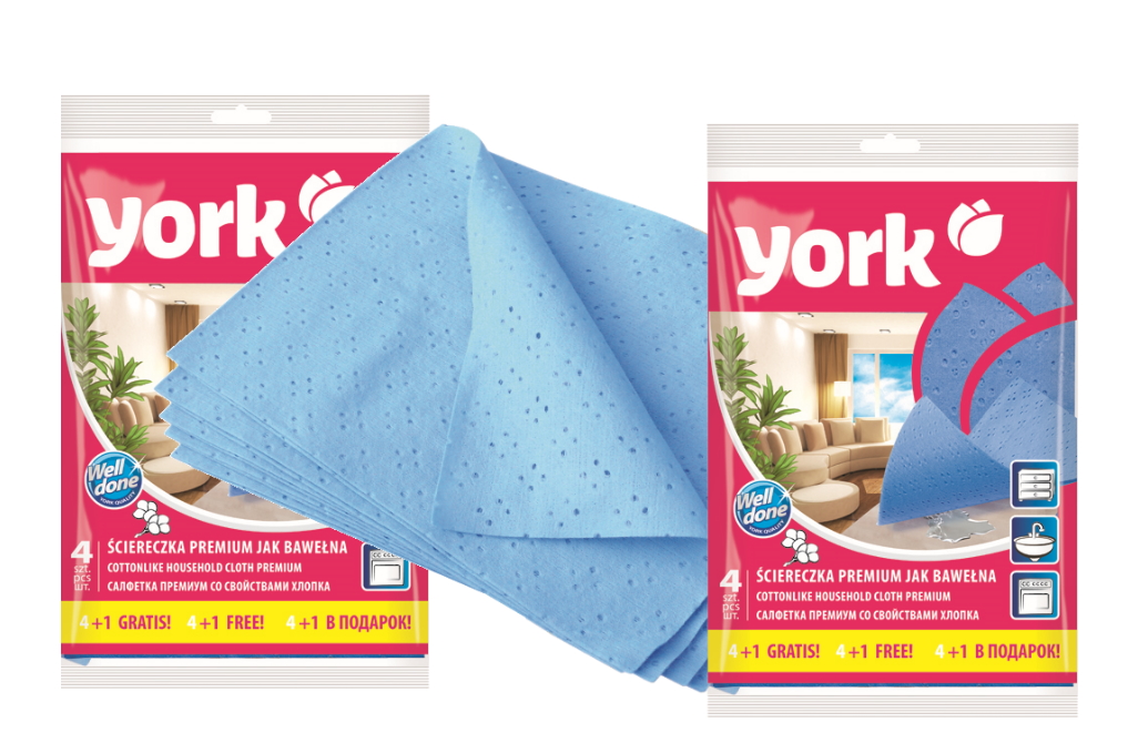 фото York салфетка york премиум сверхвлаговпитывающая 4шт+1шт (набор из 2 штук)