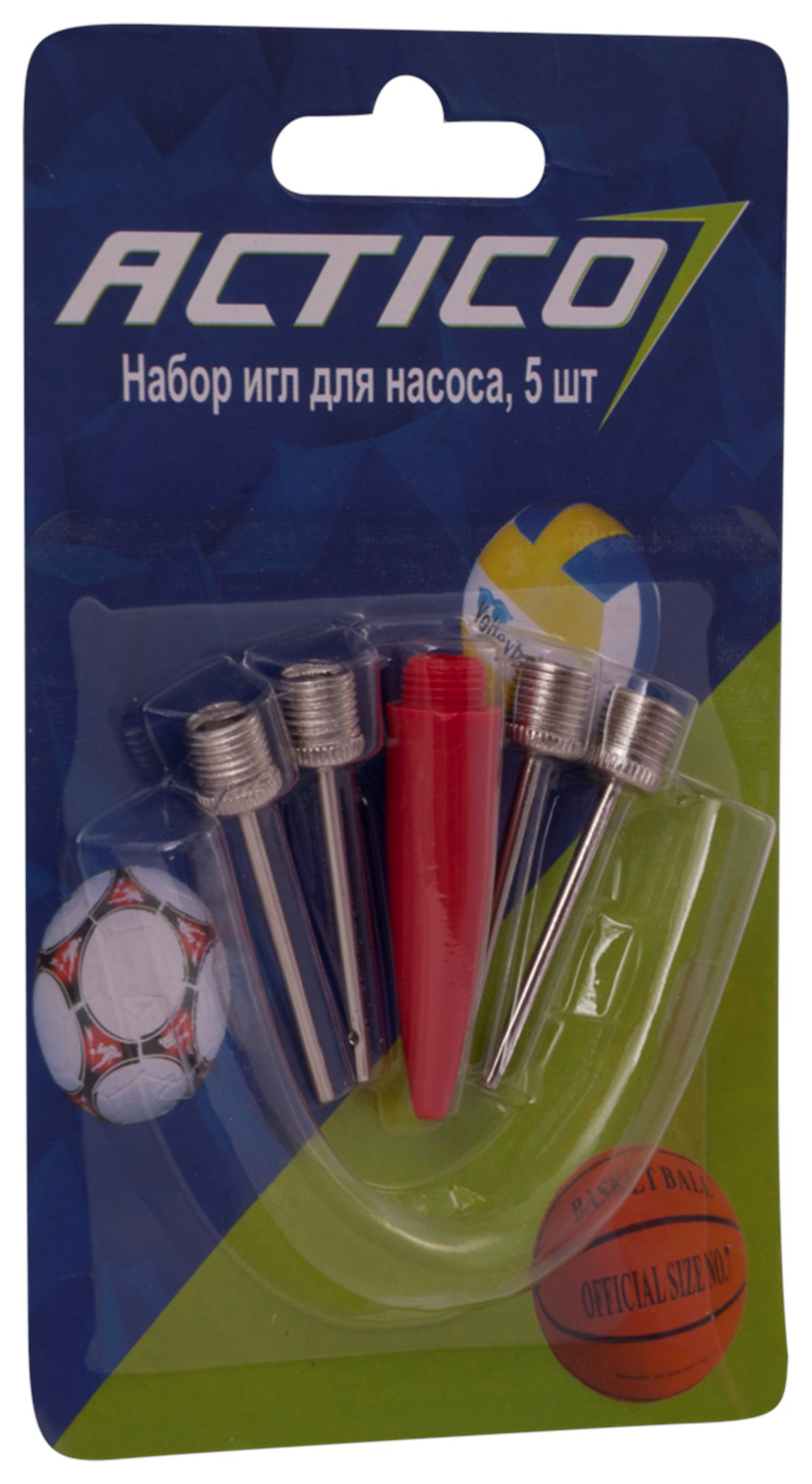 

Набор игл actico дет д/насоса,5шт