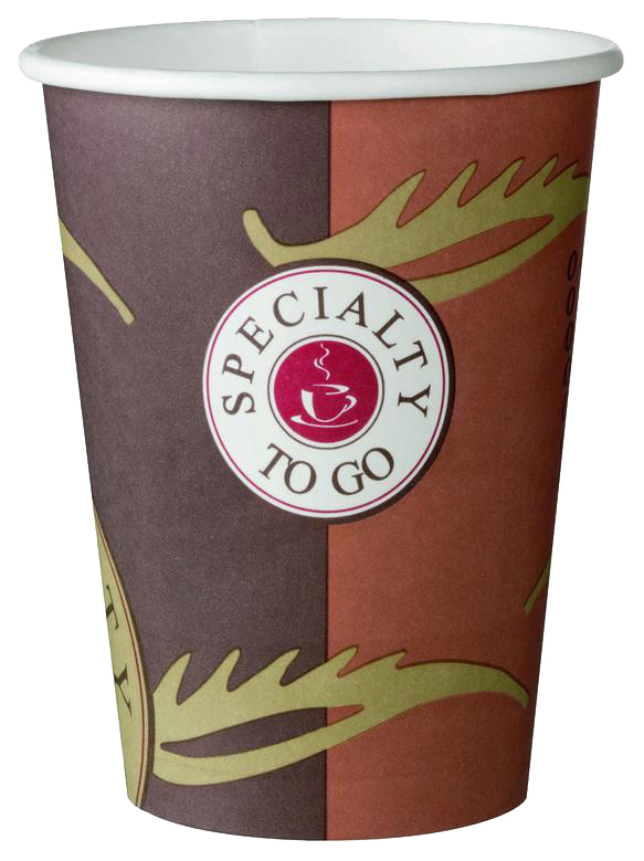 Стакан одноразовый coffee-to-go бумажный разноцветный 400 мл 50 штук в упаковке