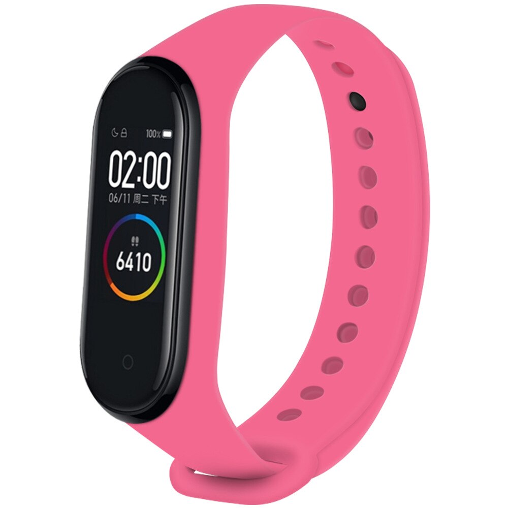 фото Ремешок для смарт-браслета nuobi original для xiaomi mi band 3 и mi band 4 telemagenta