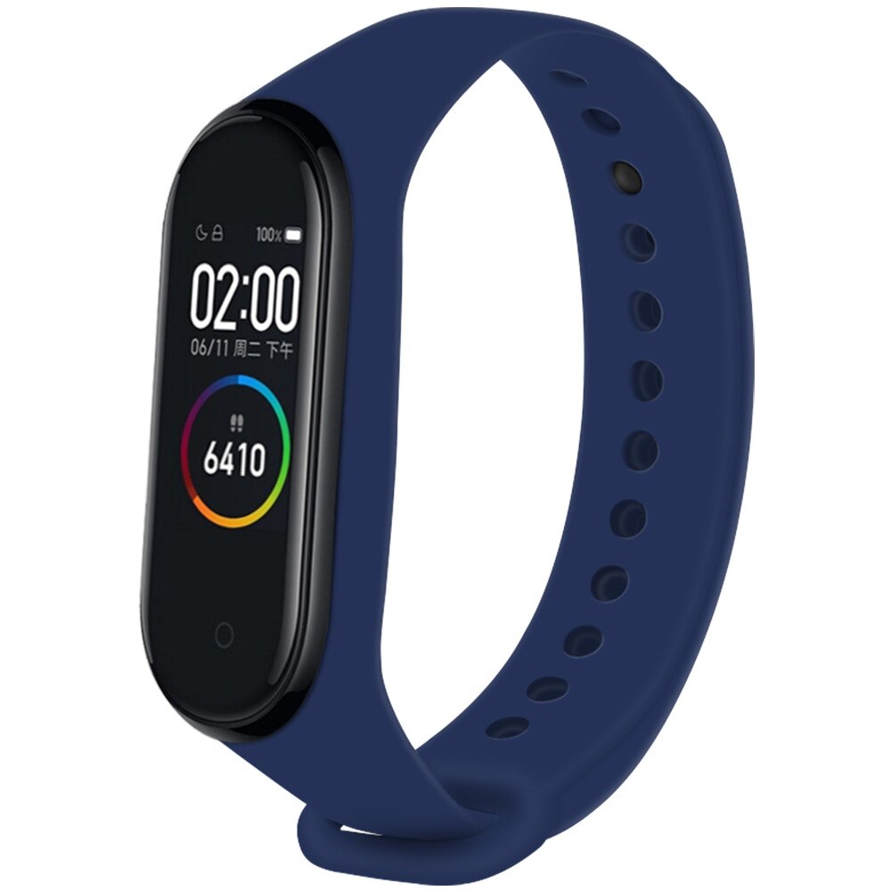 фото Ремешок для смарт-браслета nuobi original для xiaomi mi band 3 и mi band 4 dark blue