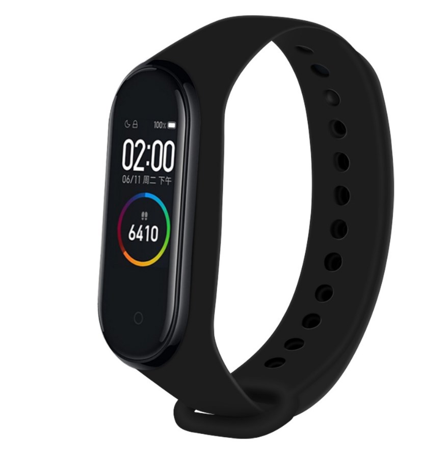 фото Ремешок для смарт-браслета nuobi original для xiaomi mi band 3, mi band 4 black