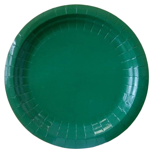 Тарелки бумажные зеленая фантазия 23 см 6 шт