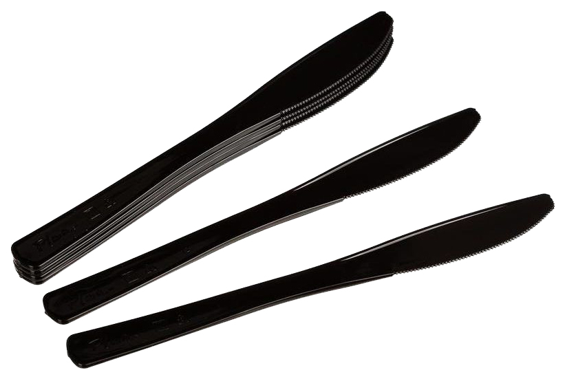 Нож одноразовый plma черный 200 мм 50 штук в упаковке