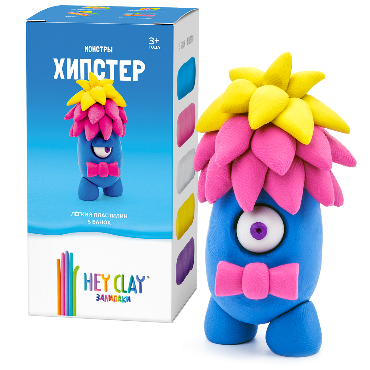 

Воздушный пластилин для лепки HEY CLAY Залипаки - Хипстер