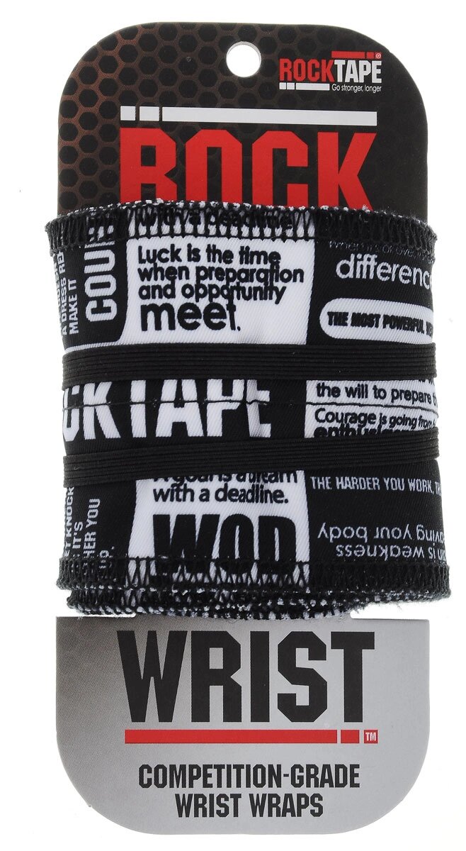

Спортивный бинт Rock Tape RockWrist черный/белый 56 см, RockWrist