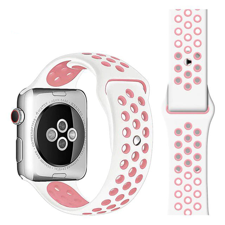 

Сменный ремешок Nuobi Sport ver.1 для Apple Watch 42/44mm White/Pink