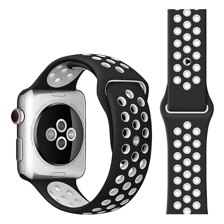 

Ремешок для смарт-часов Nuobi Sport ver.1 для Apple Watch 42/44 mm White/Black