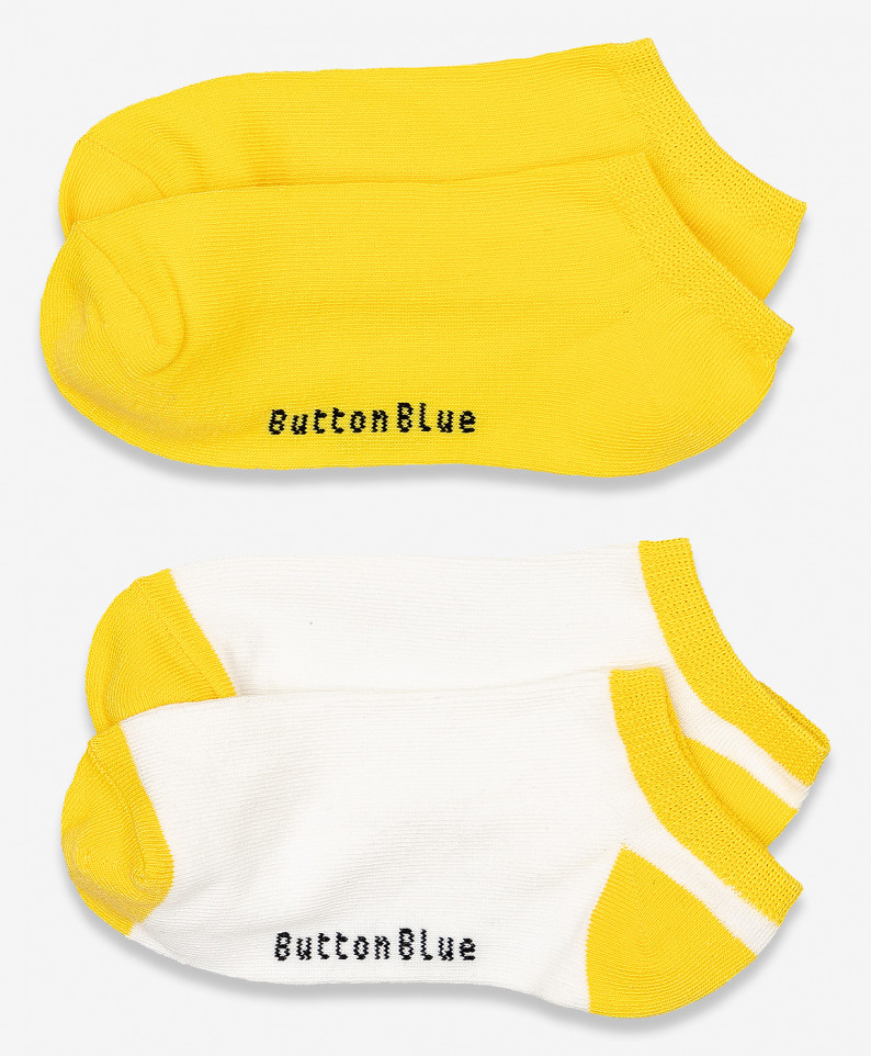 

Носки детские 2 пары Button Blue, цв. белый; желтый р.16, 120BBGU85042700