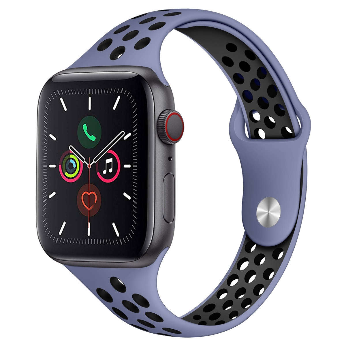 

Сменный ремешок Nuobi Sport Slim для Apple Watch 42/44mm Blue/Black, Sport Slim