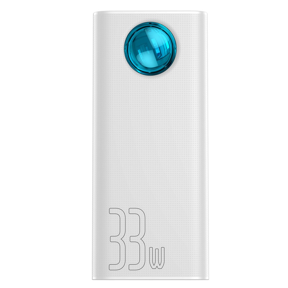 

Внешний аккумулятор Baseus Amblight QC 30000mAh White