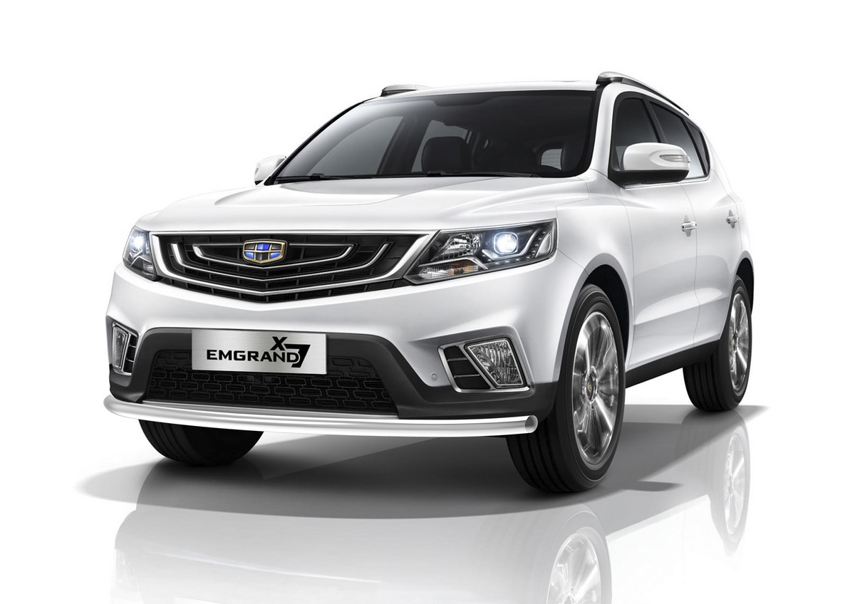 фото Защита переднего бампера d57 rival для geely emgrand x7 i рестайлинг 2018-н.в., нерж. стал