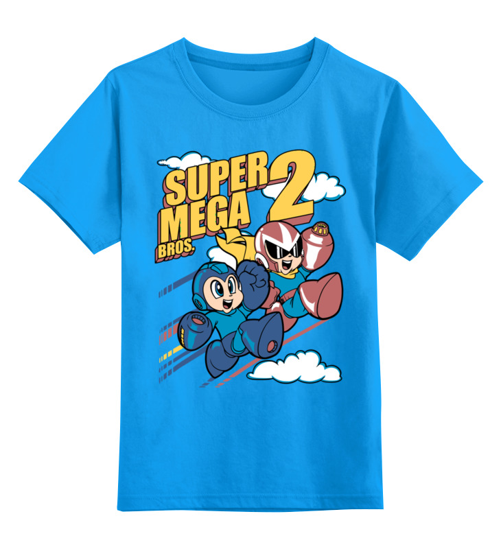 

Детская футболка Printio Mega man цв.голубой р.116, 0000002800212