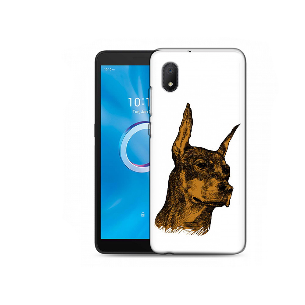 

Чехол MyPads Tocco для Alcatel 1B 5002H скетч доберман (PT227135.663.605), Tocco