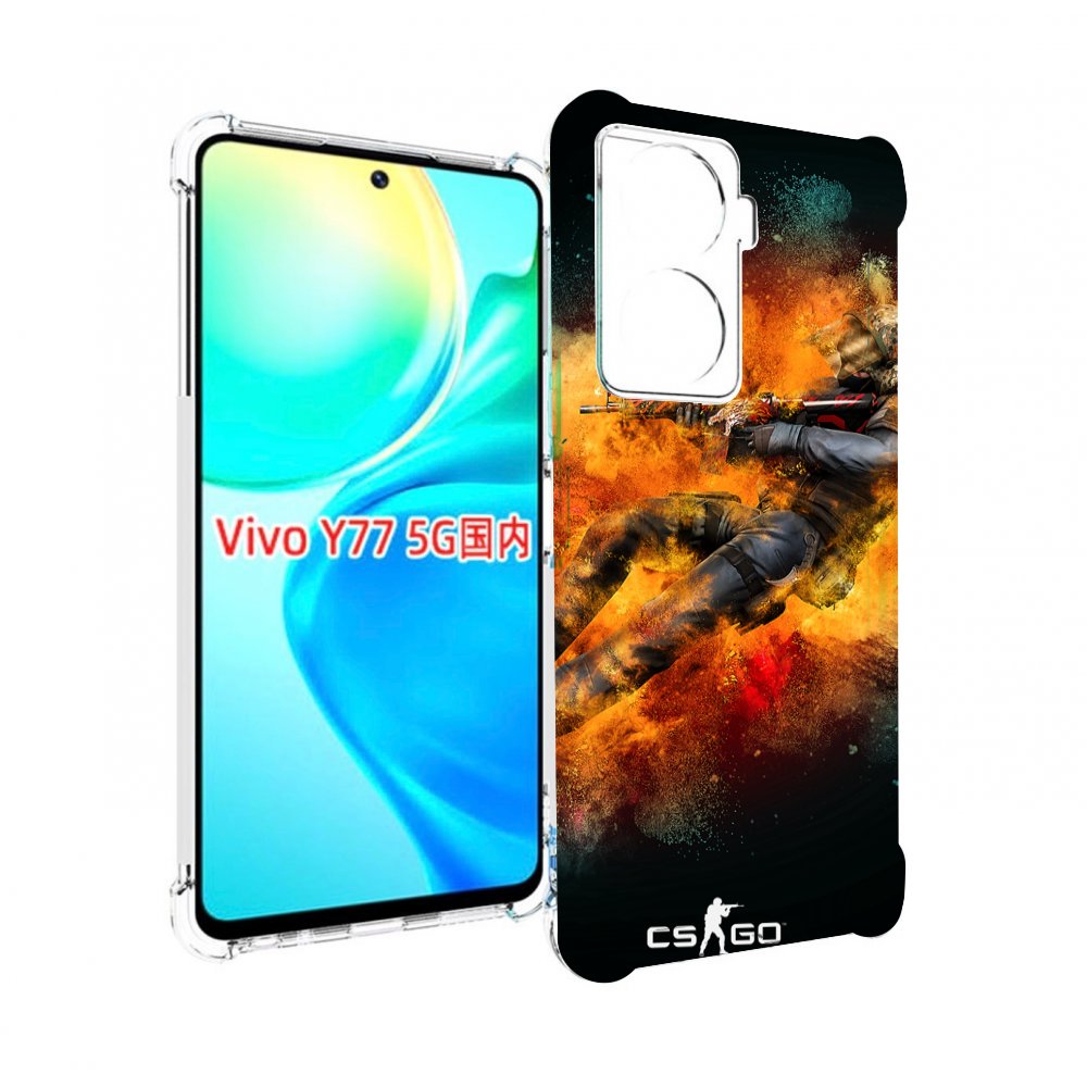 

Чехол MyPads CS-go Контр-террорист для Vivo Y77 5G, Прозрачный, Tocco