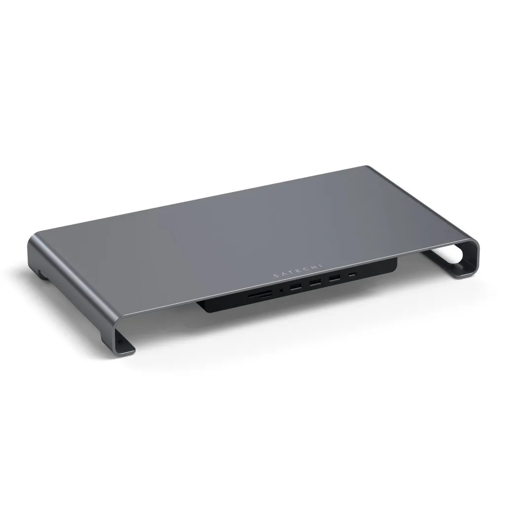 Подставка-хаб Satechi USB-C Monitor Stand Hub XL, серый космос (ST-UCSHXLM)