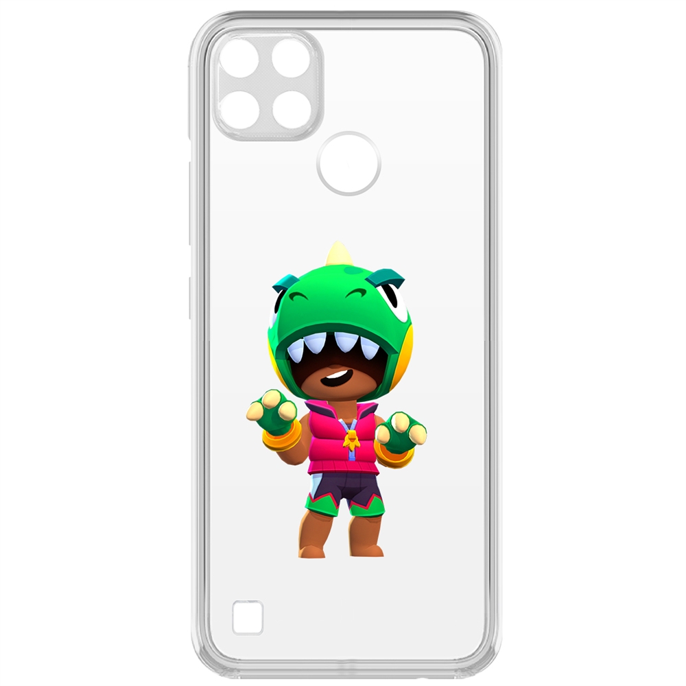 

Чехол-накладка Brawl Stars-Дино Леон для Realme C25Y, Прозрачный