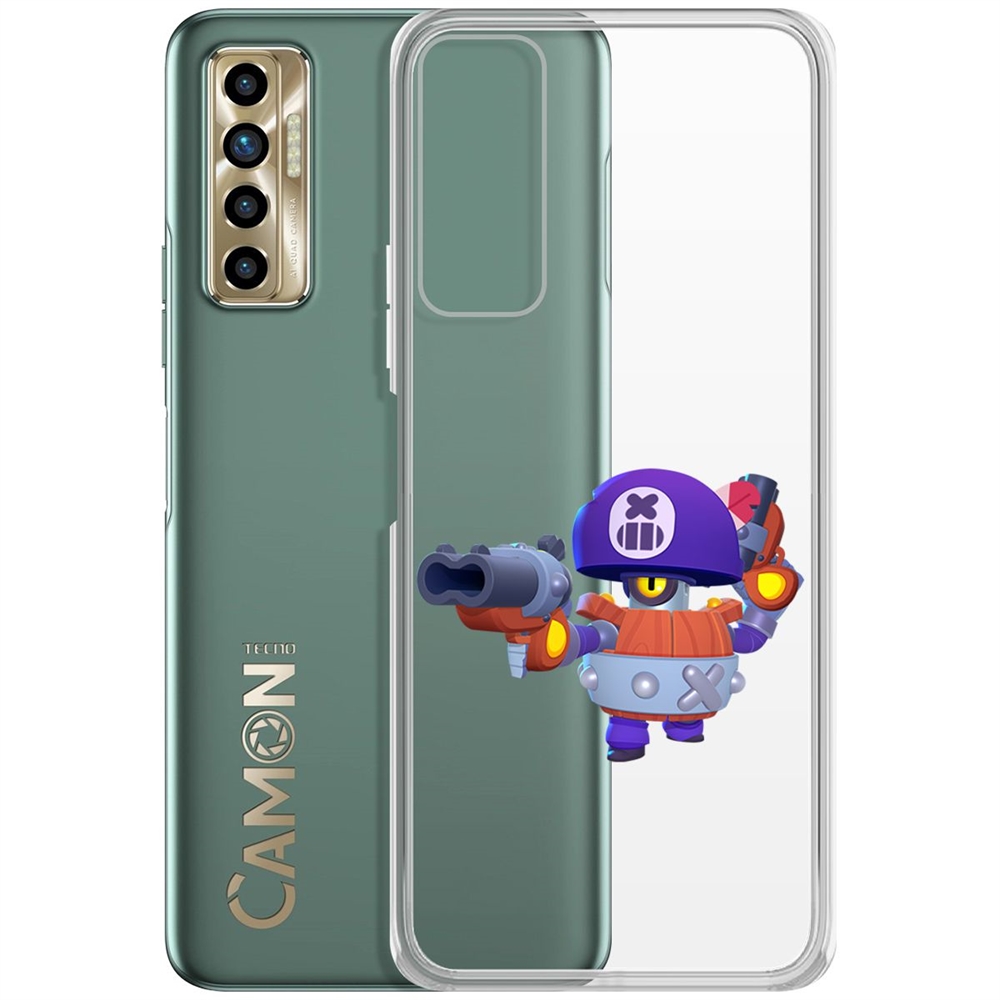 

Чехол-накладка Brawl Stars-Дэррил для Tecno Camon 17P