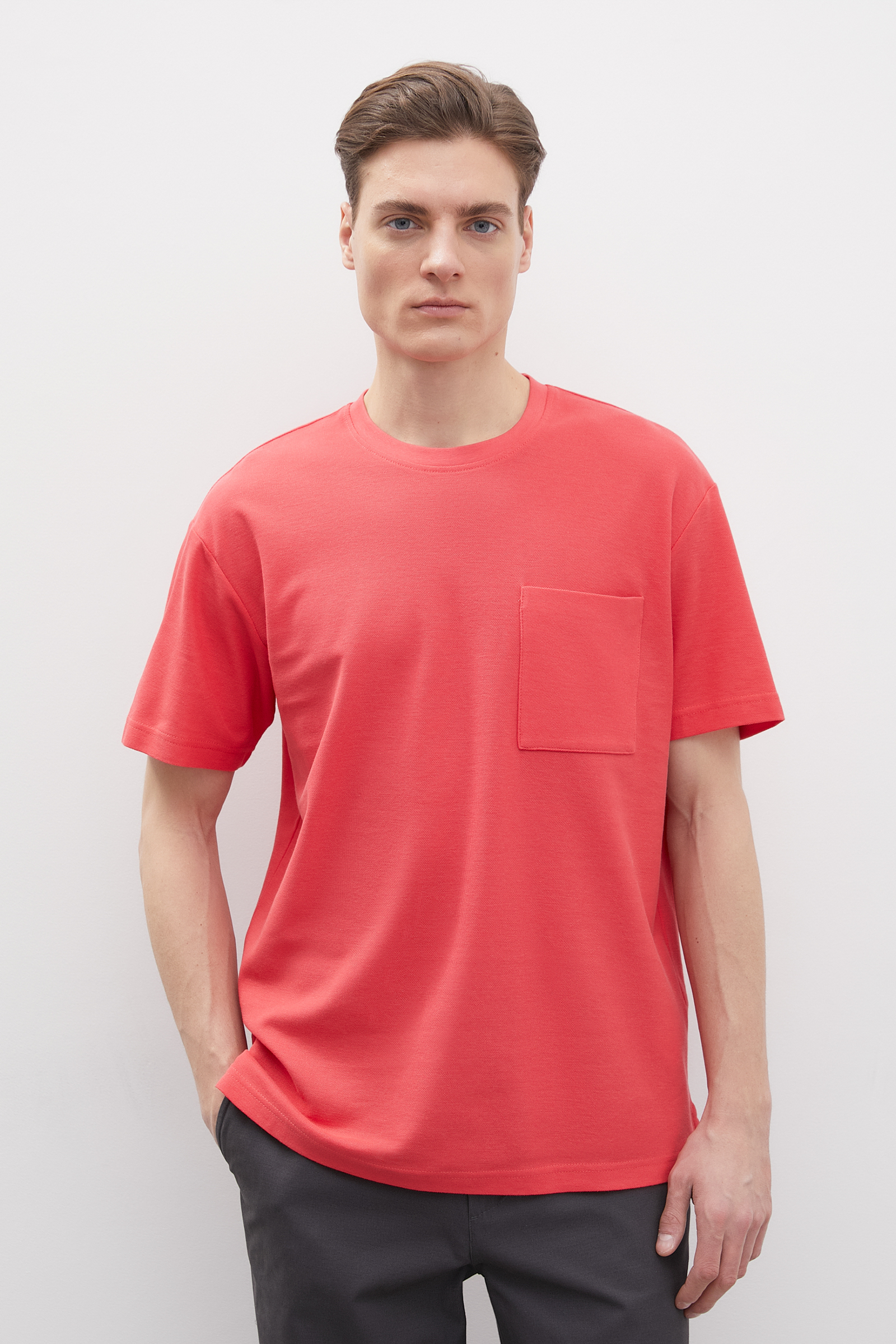 

Футболка мужская Finn Flare FBD21023 красная 3XL, Красный, FBD21023