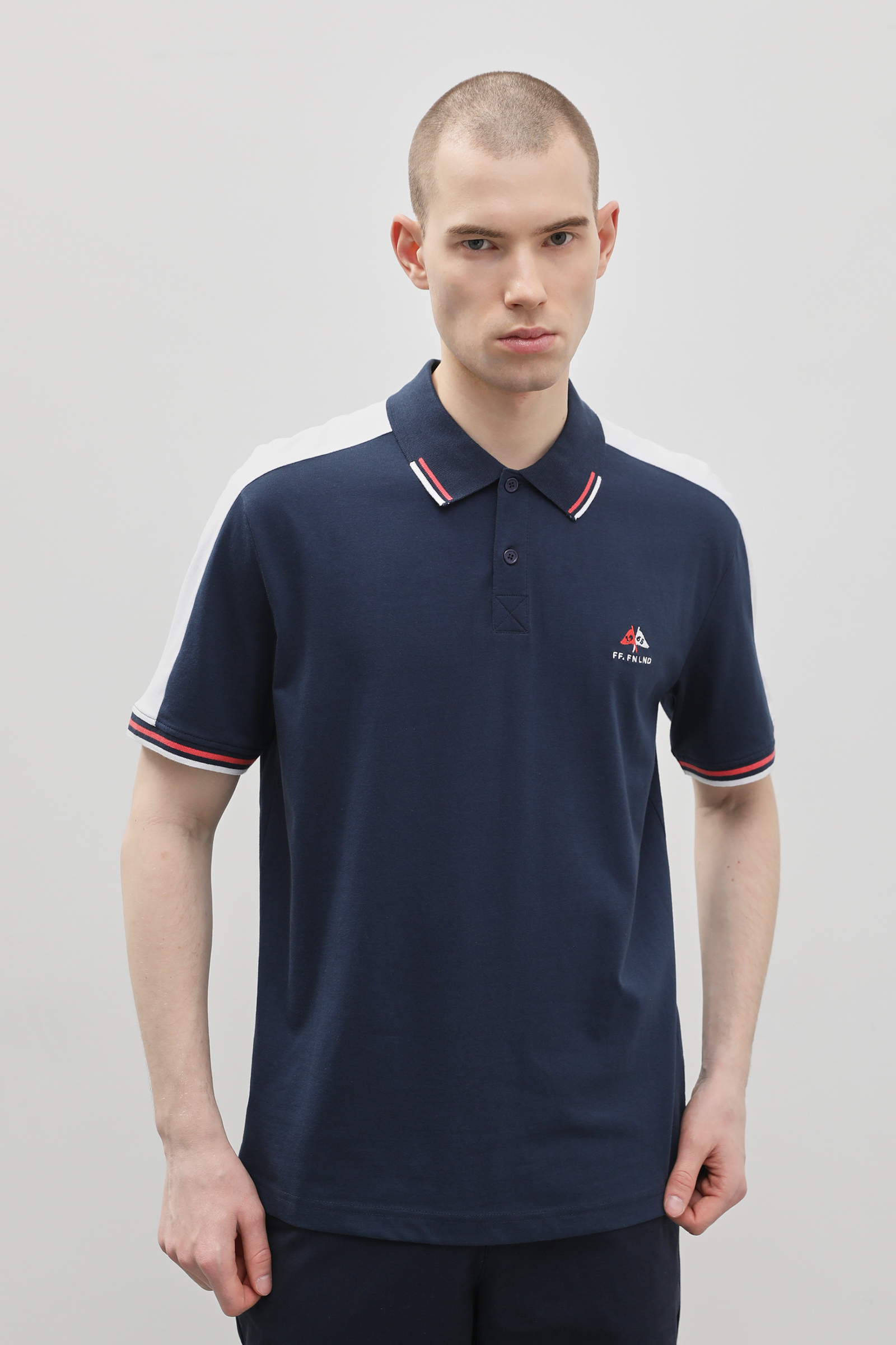

Футболка мужская Finn Flare FBD210126 синяя 2XL, Синий, FBD210126