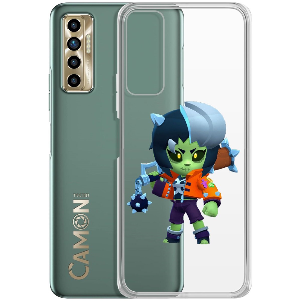 

Чехол-накладка Brawl Stars-ЗомБиби для Tecno Camon 17P
