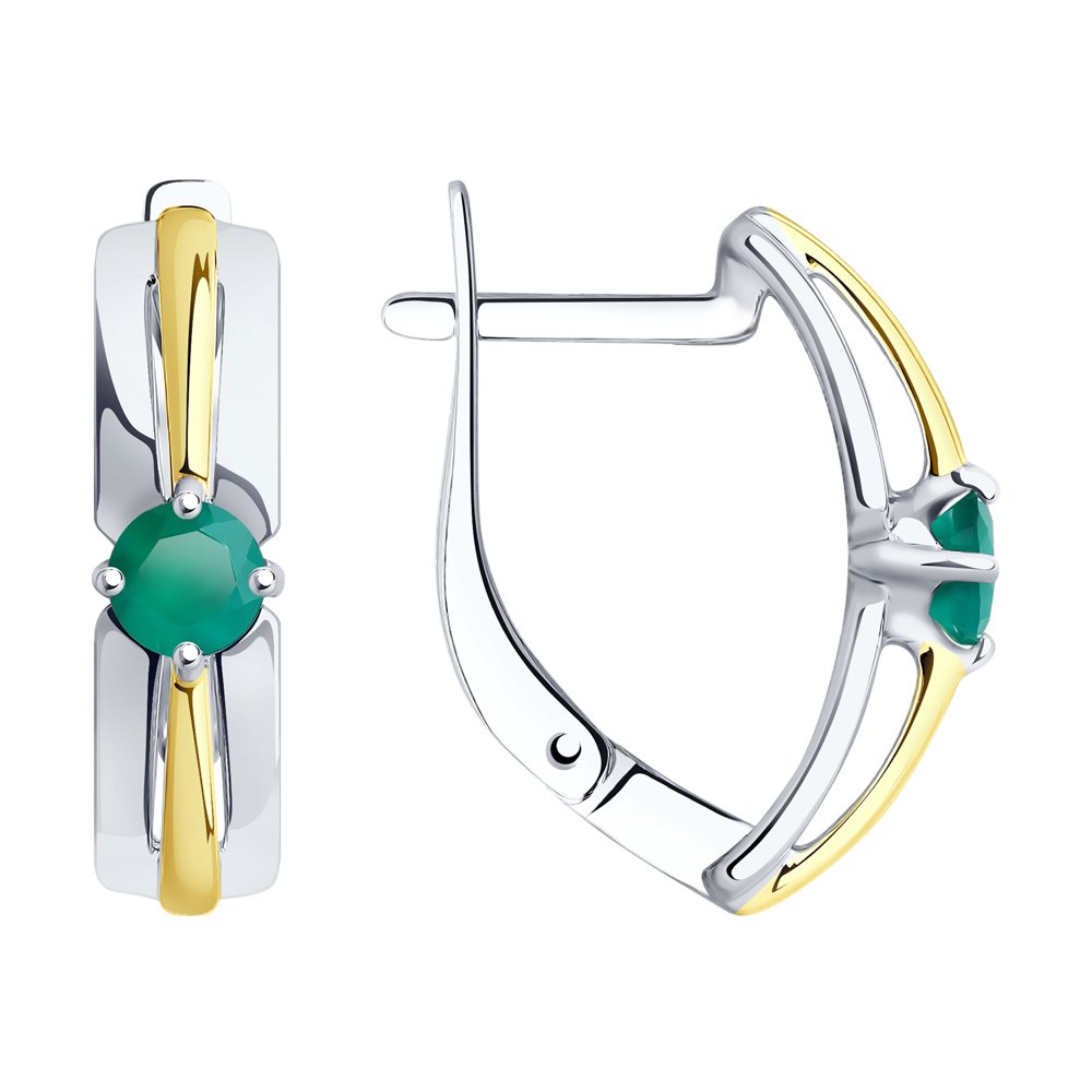 

Серьги из серебра с агатом SOKOLOV 92022363, 92022363