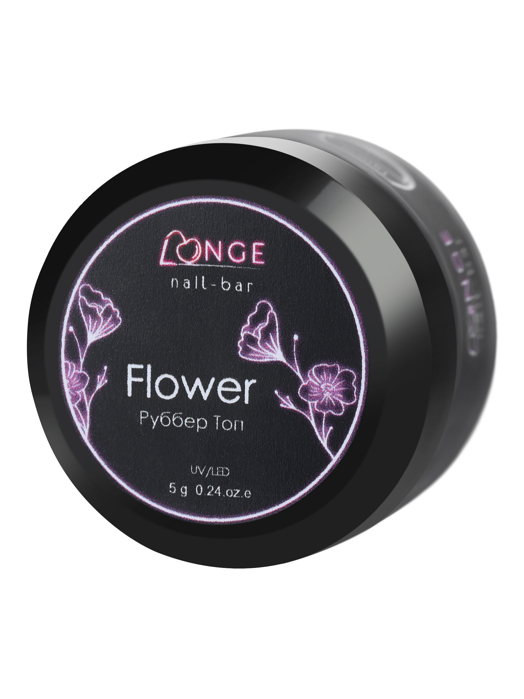 

Топ LONGE nail-bar, Rubber Flower №06, Flower