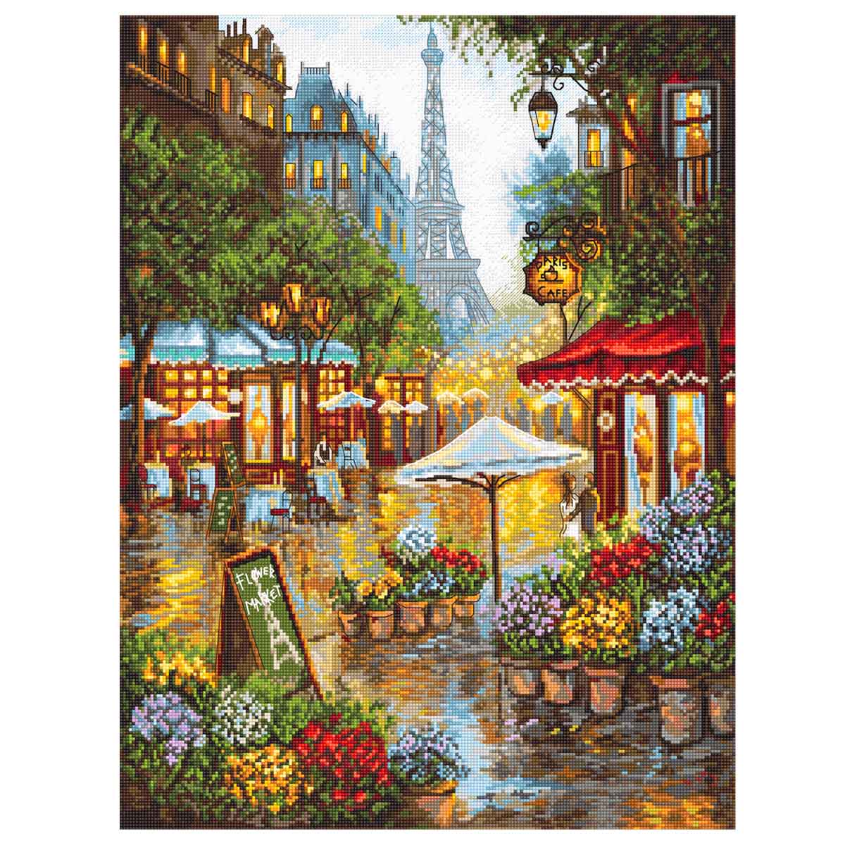 

Набор для вышивания LetiStitch "Париж. Весенние цветы" 42*32см