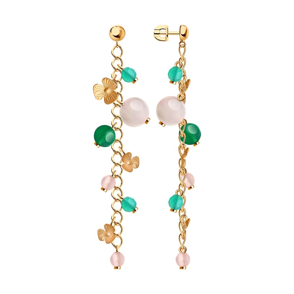 

Серьги из серебра с агатом SOKOLOV 83020157, 83020157