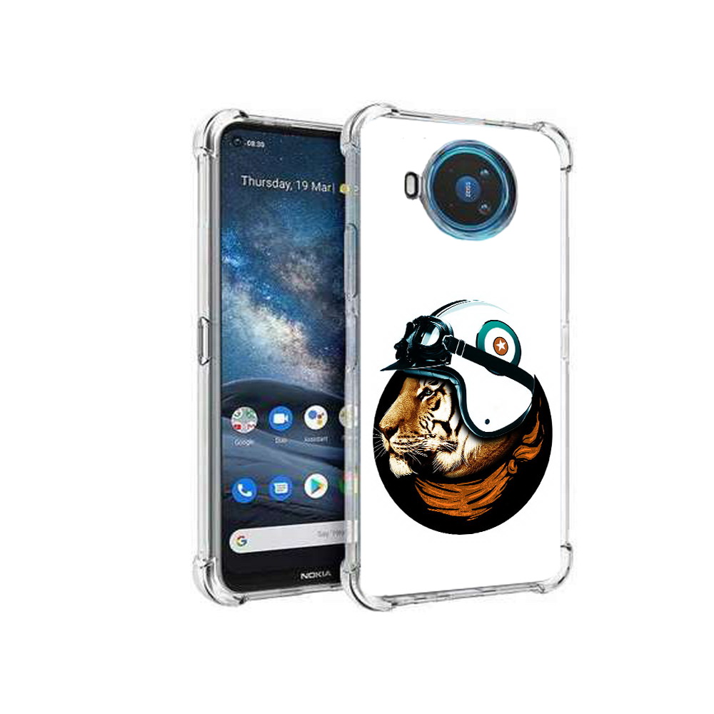 

Чехол MyPads Tocco для Nokia X100 Тигр в шлеме (PT227057.109.171), Прозрачный, Tocco