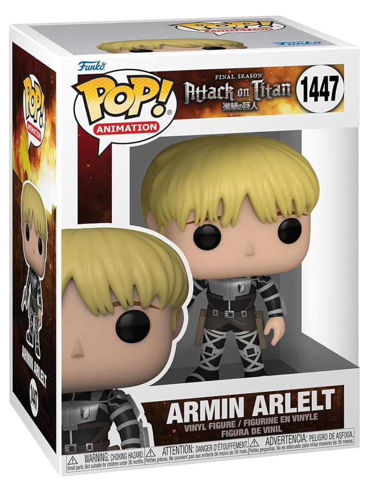 

Фигурка Funko POP! Атака титанов Армин Арлерт с оружием Attack on Titan №1447 10 см, POP!
